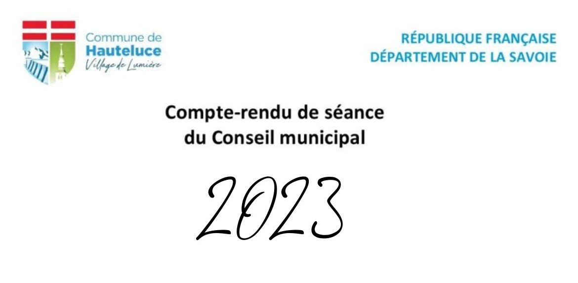 Compte-rendu de séance du Conseil municipal 2022